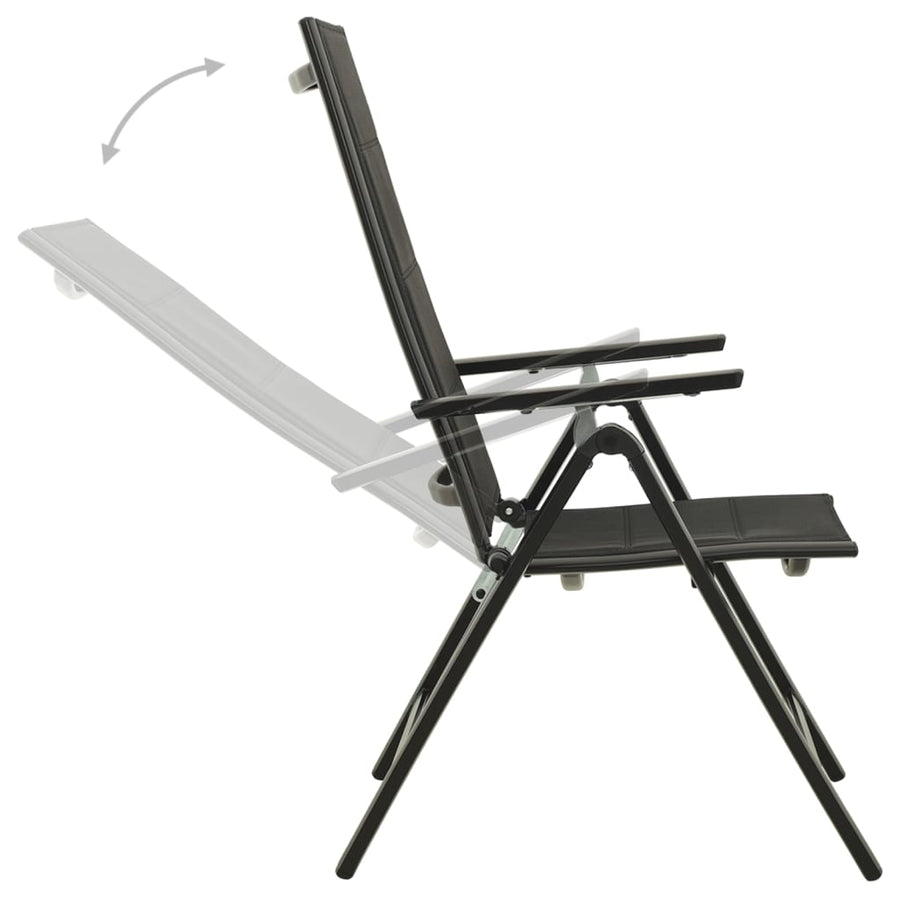 9-Delige Tuinset Aluminium Antracietkleurig 8