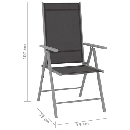 9-Delige Loungeset Zwart En Kleurig Zilver
