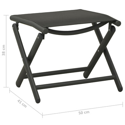 -Delige Loungeset En Antracietkleurig 10 Zwart