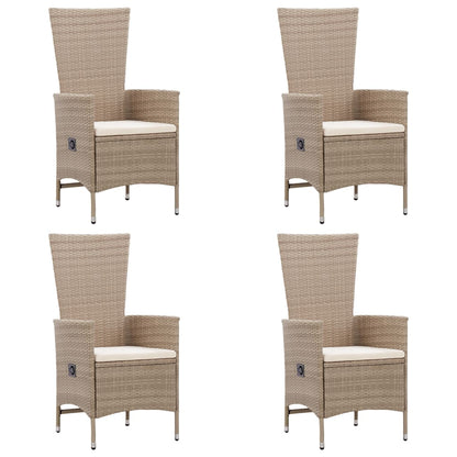 -Delige Tuinset Poly Rattan Beige