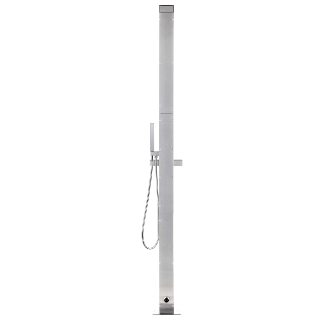 Buitendouche Met E Basis 225 Cm Roestvrij Staal 80 x 62 x 5 cm Bruin
