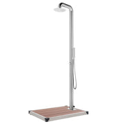 Buitendouche 230 cm roestvrij staal bruine basis