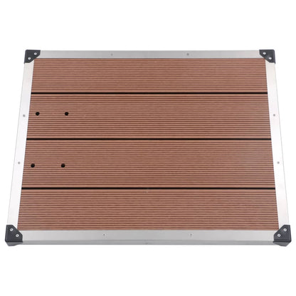 Buitendouche Met E Basis 230 Cm Roestvrij Staal 80 x 62 x 5 cm Bruin