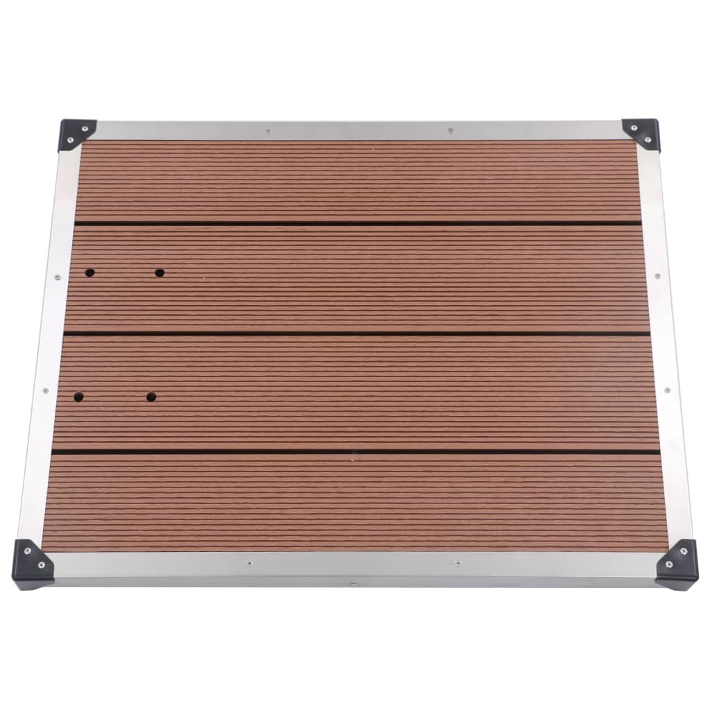 Buitendouche Met E Basis 225 Cm Roestvrij Staal 80 x 62 x 5 cm Bruin