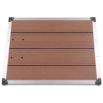 Buitendouche Met E Basis 225 Cm Roestvrij Staal 80 x 62 x 5 cm Bruin