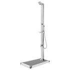 Buitendouche 225 cm roestvrij staal grijs