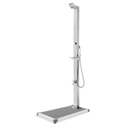 Buitendouche 225 cm roestvrij staal grijs