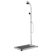 Buitendouche 220 cm aluminium grijs