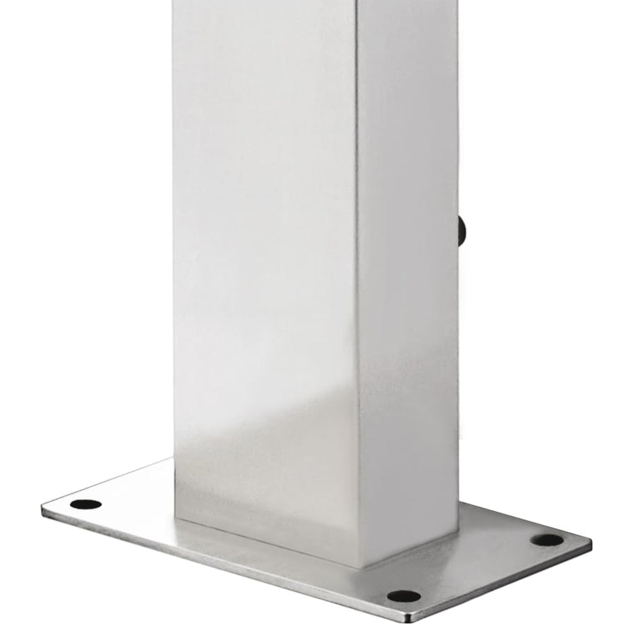 Buitendouche Met E Basis 225 Cm Roestvrij Staal 110 x 62 x 5 cm Bruin