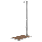 Outdoor shower with brown base 220 cm stainless steel