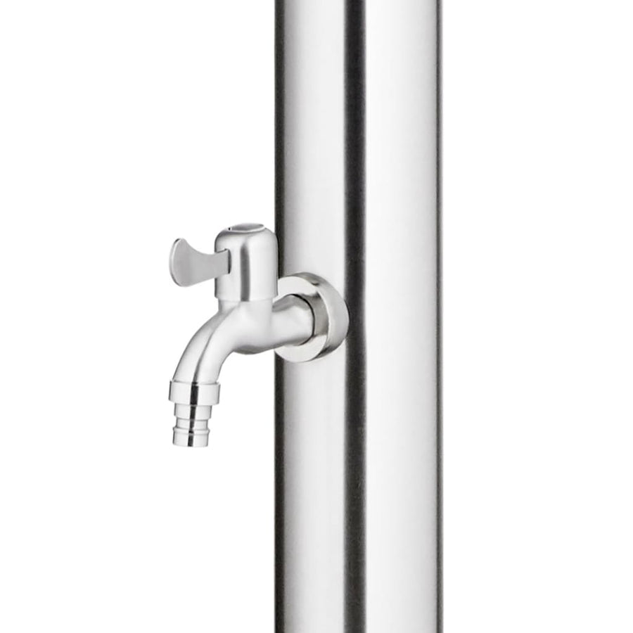 Buitendouche Met E Basis 220 Cm Roestvrij Staal 110 x 62 x 5 cm Bruin