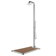 Buitendouche 230 cm roestvrij staal bruine basis