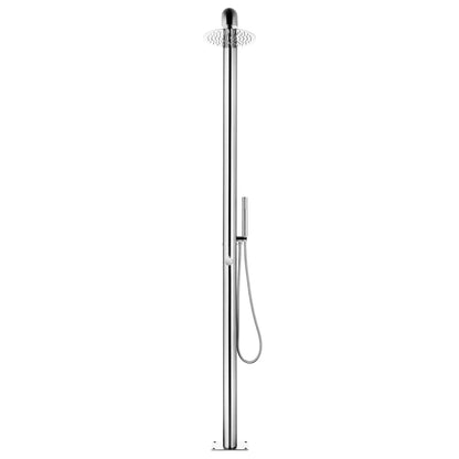 Buitendouche Met E Basis 230 Cm Roestvrij Staal 110 x 62 x 5 cm Bruin