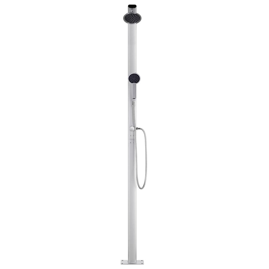 Buitendouche Met E Basis 220 Cm Aluminium 110 x 62 x 5 cm Bruin
