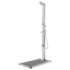 Buitendouche 225 cm roestvrij staal grijs