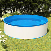 Zwembad 350x90 cm wit met skimmer en pomp