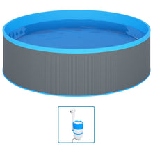Splasher Pool Met Hangende Skimmer En Pomp 350X90 Cm Grijs