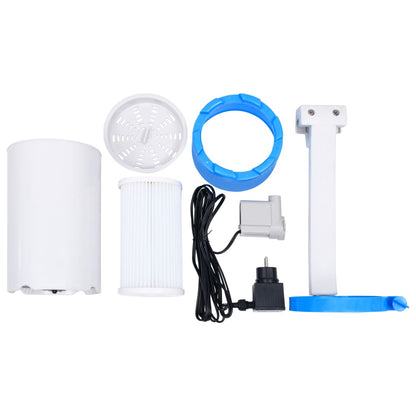 Splasher Pool Met Hangende Skimmer En Pomp 350X90 Cm Grijs