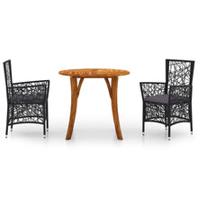 3-delige Tuinset zwart