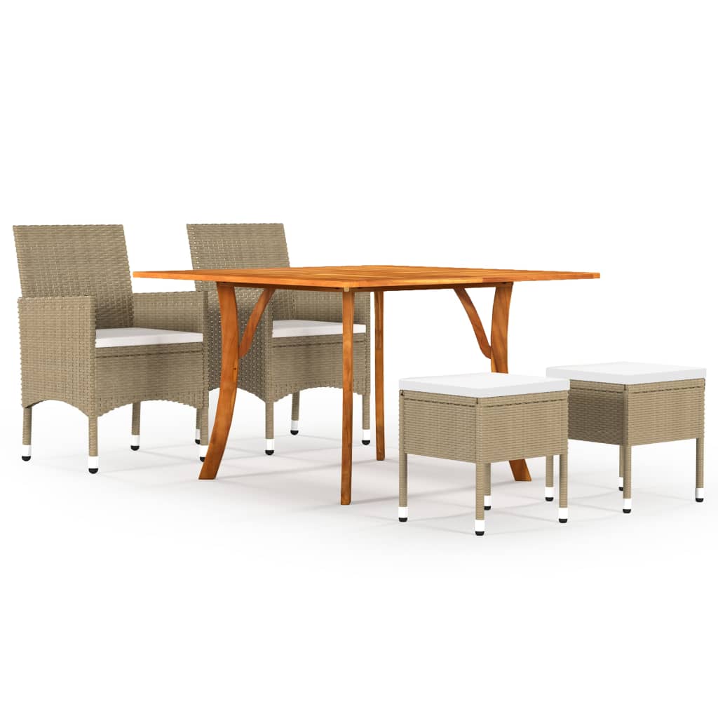 5-delige Tuinset beige