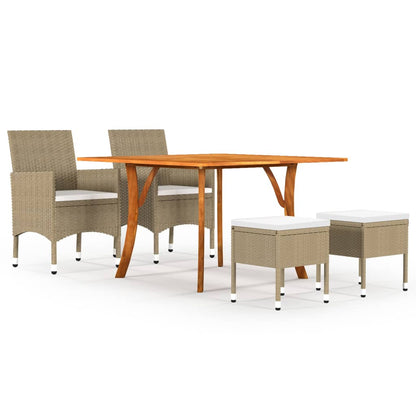 5-delige Tuinset beige