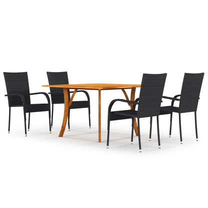 5-delige Tuinset zwart