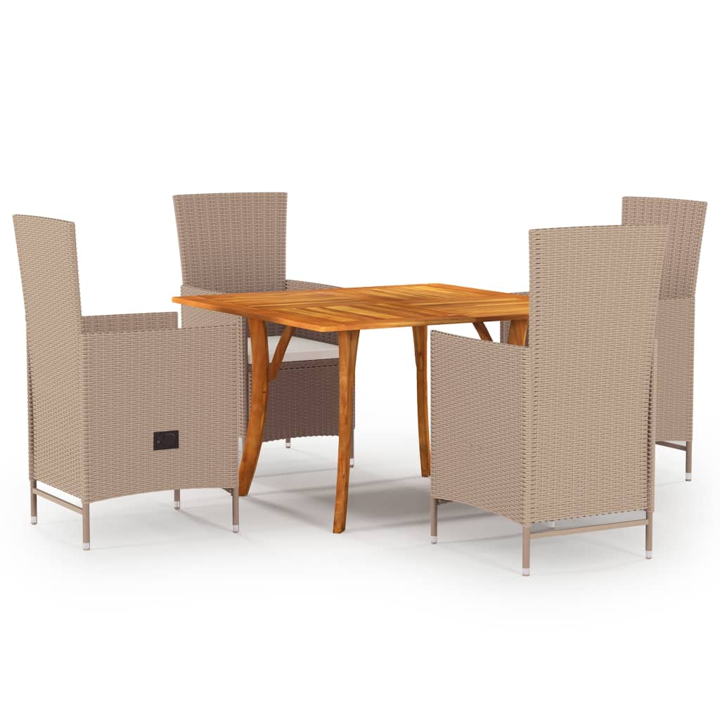 5-delige Tuinset beige