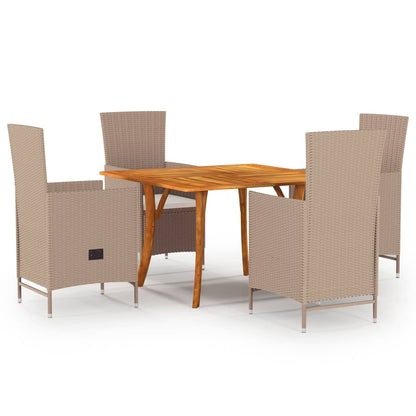 5-delige Tuinset beige