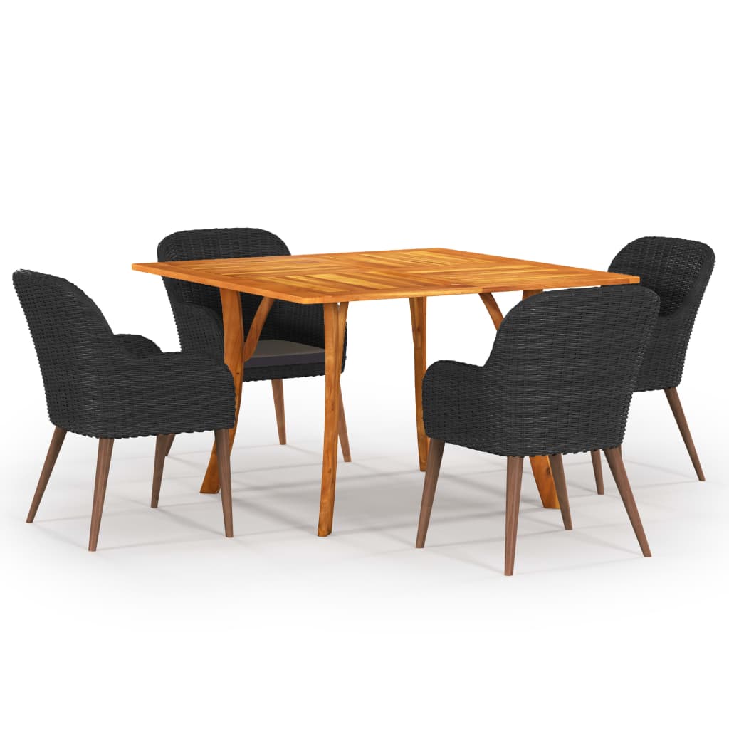 5-delige Tuinset zwart