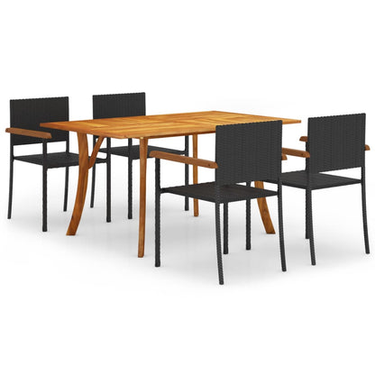5-Delige Tuinset Zwart 5