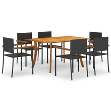 7-Delige Tuinset Zwart 7