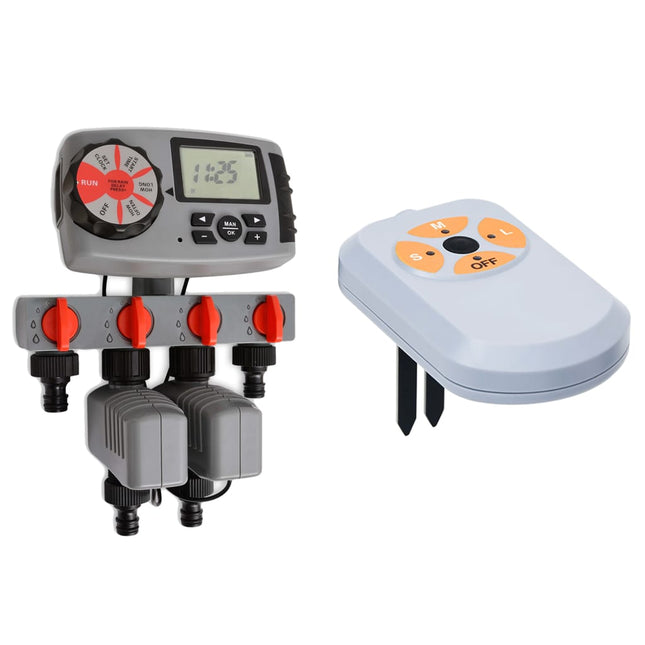 Watertimer Automatisch Met 4 Stations En Vochtsensor 3 V