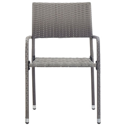 -Delige Tuinset Poly Rattan 3 Grijs