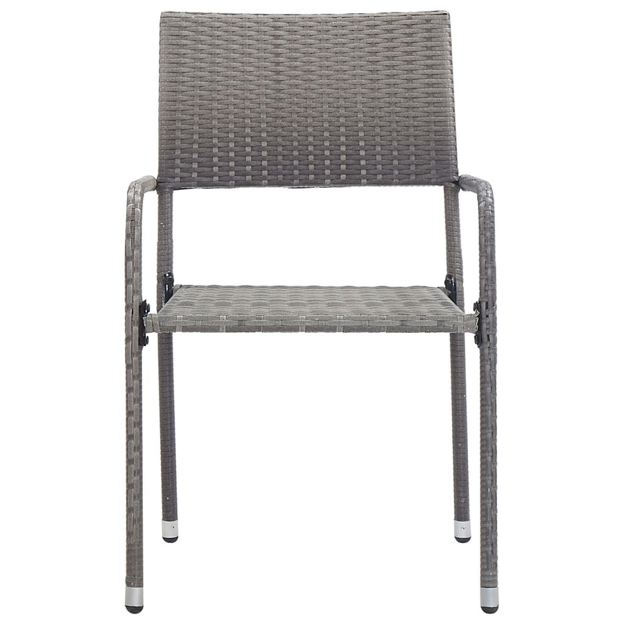 -Delige Tuinset Poly Rattan 3 Grijs