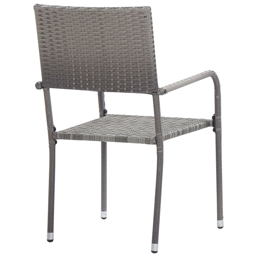 -Delige Tuinset Poly Rattan 3 Grijs