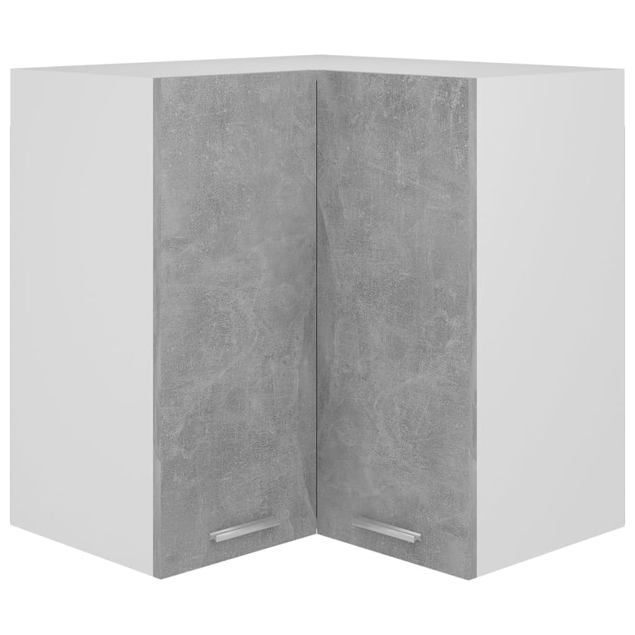 Hanghoekkast 57x57x60 cm spaanplaat betongrijs Hanghoekkast
