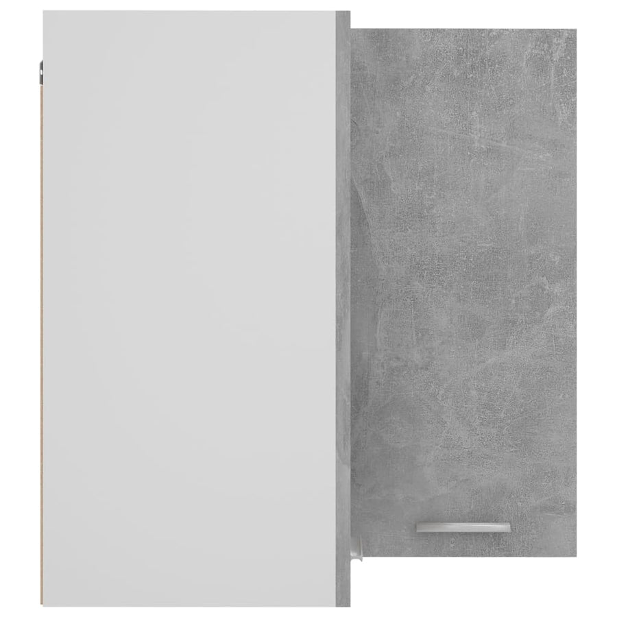Hanghoekkast 57x57x60 cm spaanplaat betongrijs Hanghoekkast