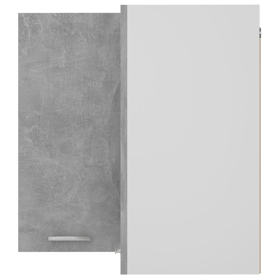 Hanghoekkast 57x57x60 cm spaanplaat betongrijs Hanghoekkast