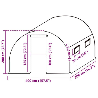 Kashoes Vervangend (8 M²) 400 x 200 x 200 cm