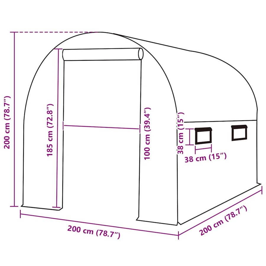Kashoes Vervangend (4 M²) 200 x 200 x 200 cm