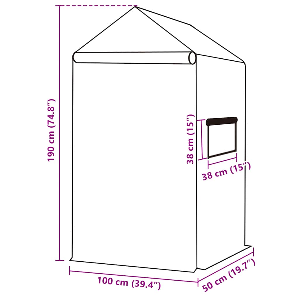 Kashoes Vervangend (0,5 M²) 50 x 100 x 190 cm