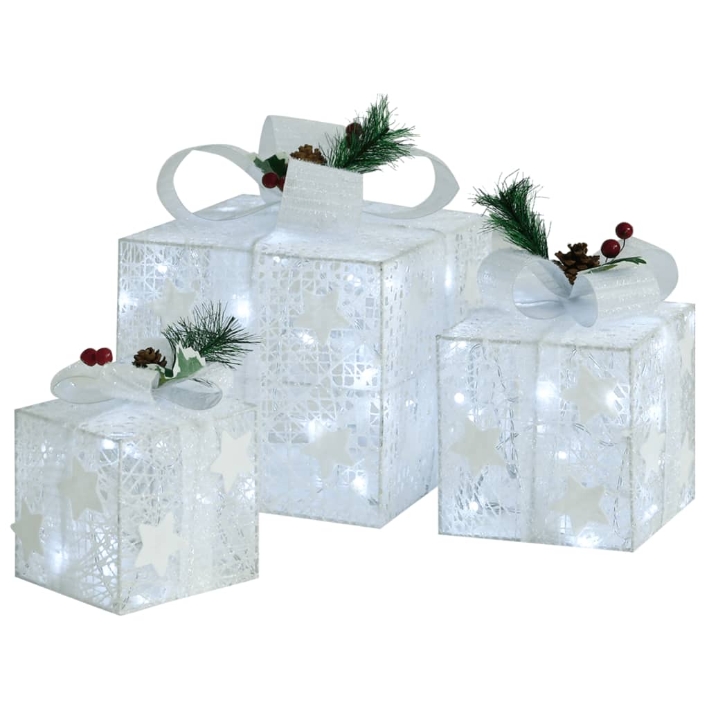 Kerstdecoratie Geschenkdozen Binnen/Buiten Wit