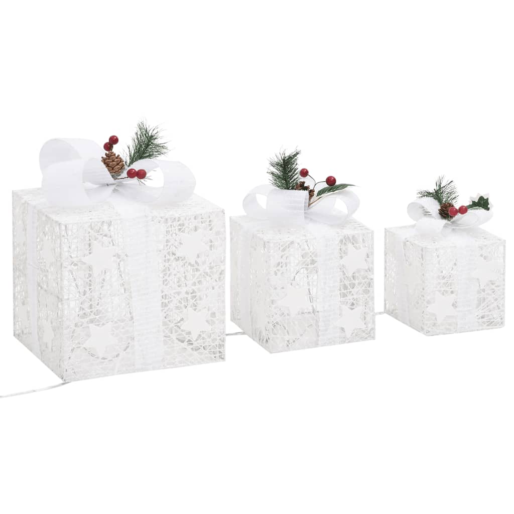 Kerstdecoratie Geschenkdozen Binnen/Buiten Wit