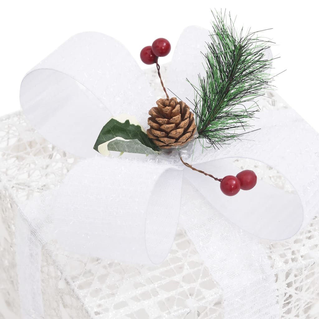 Kerstdecoratie Geschenkdozen Binnen/Buiten Wit