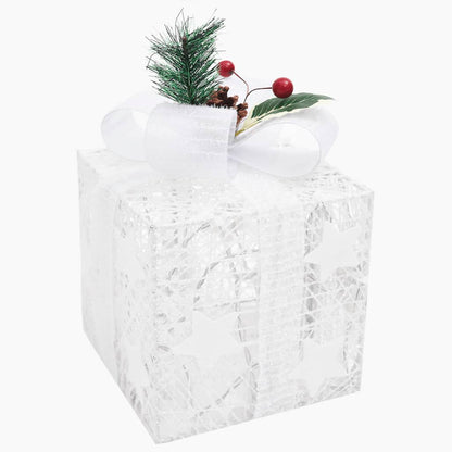 Kerstdecoratie Geschenkdozen Binnen/Buiten Wit