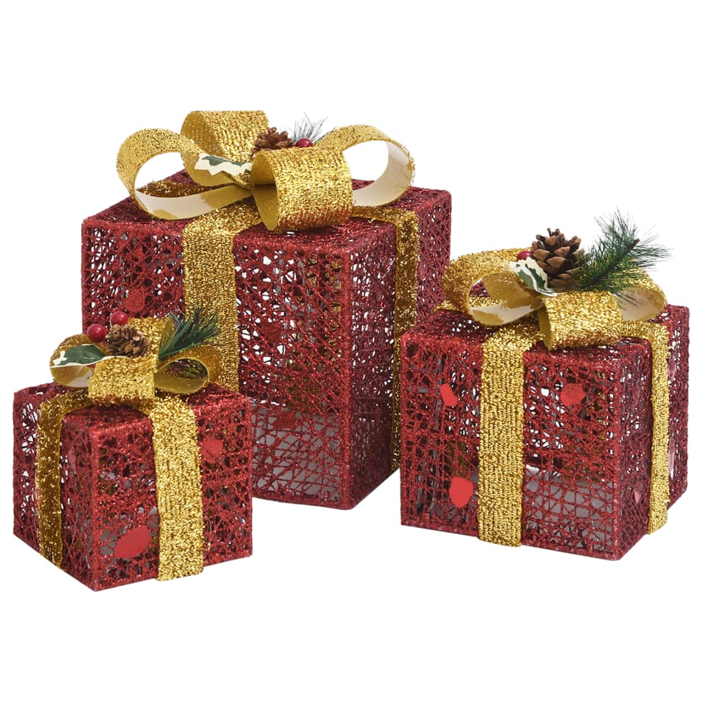 Kerstdecoratie Geschenkdozen Binnen/Buiten Rood