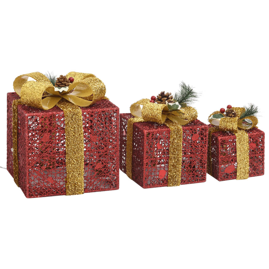 Kerstdecoratie Geschenkdozen Binnen/Buiten Rood
