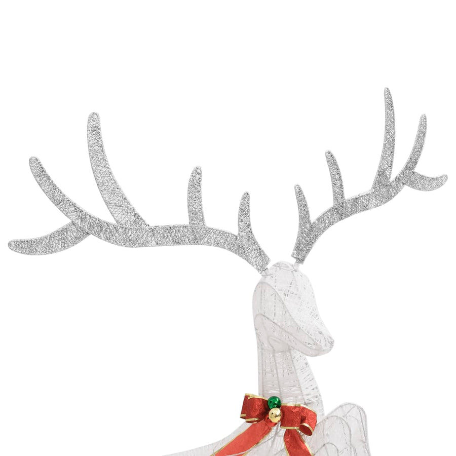 Kerstversiering Vliegend Rendier Koudwit 120 Led's Wit