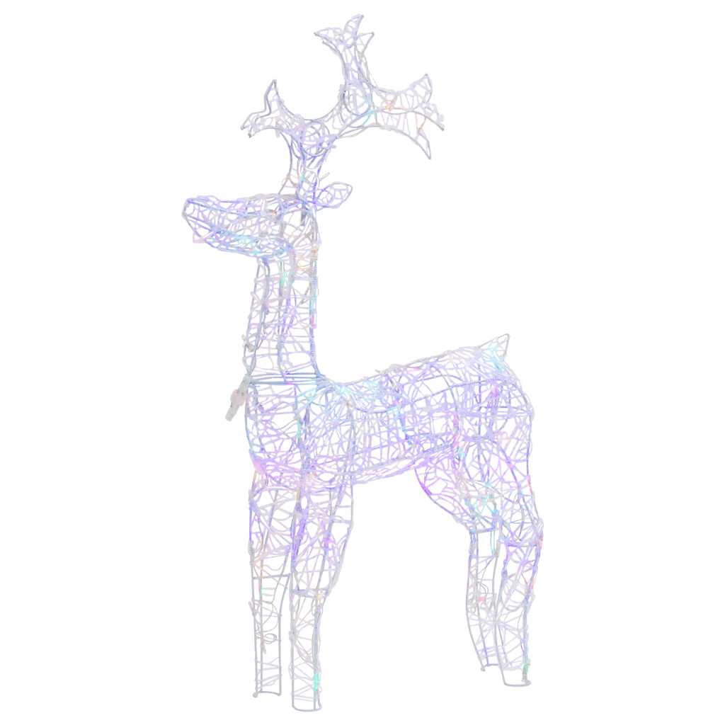 Kerstversiering Rendier 90 Led's Acryl Multikleur 1 60 x 16 x 100 cm
