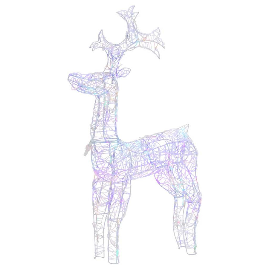 Kerstversiering Rendier 90 Led's Acryl Multikleur 1 60 x 16 x 100 cm